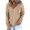 Khaki, variant on Womens Daily Long Casual Down for Womens Pocket Hooded Sweatshirts Pullover Sleeve Button V Hoodies Neck Women's Hoodies & Sweatshirts Hoodies for Women XXL