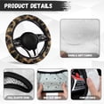 thumbnail image 5 of Uorisanigo Leopard Print Steering Wheel Cover for Women Modern Car Steering Wheel Protector with Elastic Edge Comfortable Car Wheel Cover for Winter Car Accessories Gift for Birthday, 5 of 8