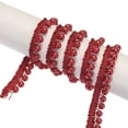 thumbnail image 4 of Uxcell 5 Yards Faux Pearls Lace Ribbon Pearl Bead Tassel for Wedding Sash Ribbon Hair Clothes Decoration 12mm Bright Red, 4 of 6