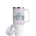 thumbnail image 2 of SKYSONIC 40 oz Ethnic Cute Llama Tumbler With Lid And Straw Travel Coffee Mug Stainless Steel Insulated Thermal Tumblers Cup, 2 of 7