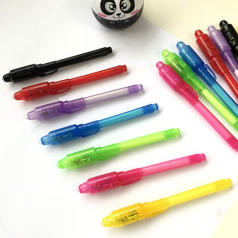 SCStyle Invisible Ink Pen 28Pcs Latest Spy Pen with UV Black Light Magic  Spy Marker Kid Pens for Secret Birthday Message Party,Writing Secret  Information Easter Day Halloween Christmas Party Bag Gift 