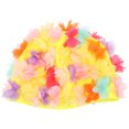 thumbnail image 1 of Miangastore Women Swim Hat with Flower Petals Design for Pool Protection Lightweight Nylon Multi Color One Size, 1 of 8