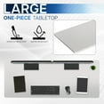 thumbnail image 4 of VIVO White 60 x 24 inch Universal Table Top for Sit to Stand Desk Frames, 4 of 8