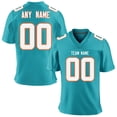 thumbnail image 3 of Camiseta de fútbol americano personalizada de los Miami Dolphins con nombre y número de equipo impresos a medida para hombres, mujeres y niños, uniforme, regalo para fanáticos, 3 of 4