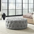 thumbnail image 3 of Modway Amour Round Upholstered Ottoman, Multiple Colors, 3 of 5