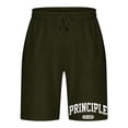 thumbnail image 4 of Mens Casual Shorts Lace-Up Elástico Cintura Bolsillo Ejercicio Fitness Hogar Pantalones de Media Longitud para Diario, 4 of 5