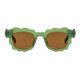 thumbnail image 2 of Lentes de Sol COTIA Moda Cuadrados con Forma Ondulada Verde para Mujer/Hombre, 2 of 6