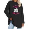 thumbnail image 1 of Pisexur Hauts à Ruban pour Femmes Mode Manches Longues Col Rond Chandails en Molleton Décontractés Sensibilisation au Cancer du Sein Pull Tops Chandails en Molleton Graphiques Inspirants T-Shirts Tops d'Automne pour Femmes, 1 of 5