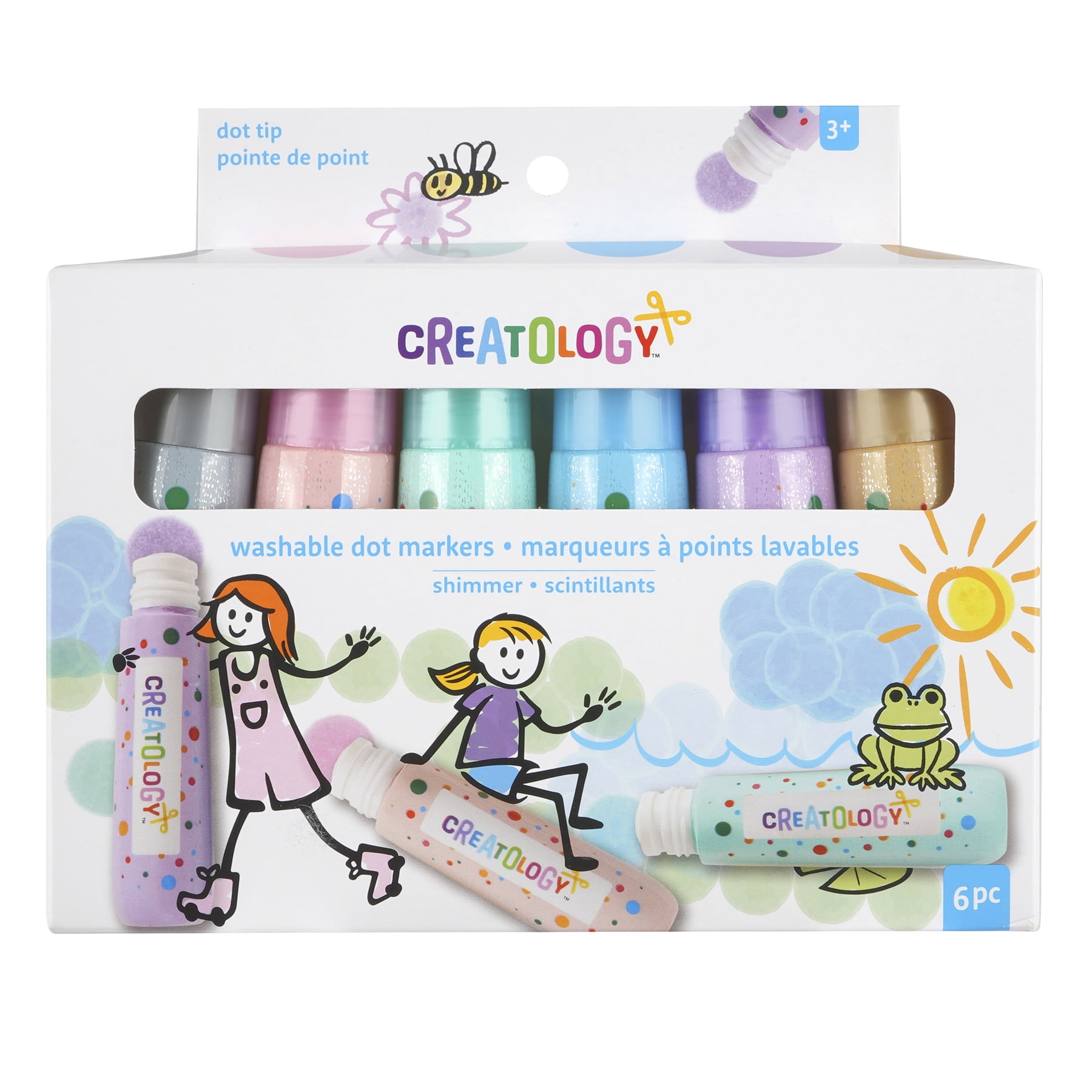 12 Packs: 6 ct. (72 total) Shimmer Washable Dot Markers by Creatology