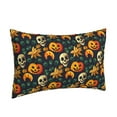 thumbnail image 2 of Haiem Pillowcase for Hair and Skin Queen - Halloween Skull Printed Soft Pillowcase with Envelope Closure-14"x20", 2 of 9