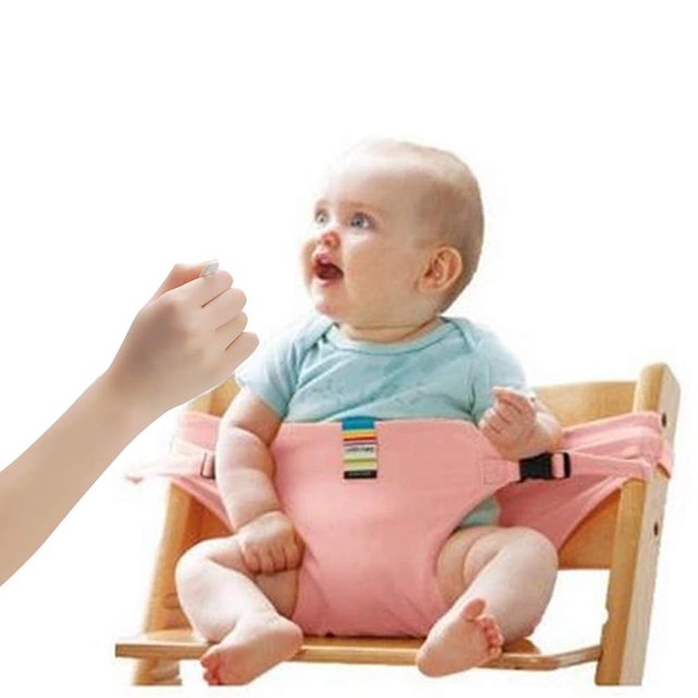 Cinturón de seguridad para silla de comedor portátil plegable, cinturón protector con hebilla para bebés y niños pequeños Adepaton MZQ-0872-5