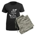 thumbnail image 5 of CafePress - Keep Calm And Love Goats Pajamas - Women's Short Sleeve Print T-Shirt and Pants Dark Cotton Pajama Set, 5 of 7