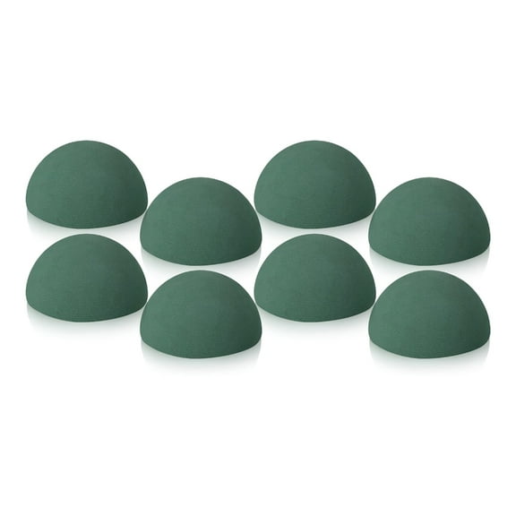 8Pcs Floral Dry Foam Half Balls 45x90mm Flower Arrangement Foam Block