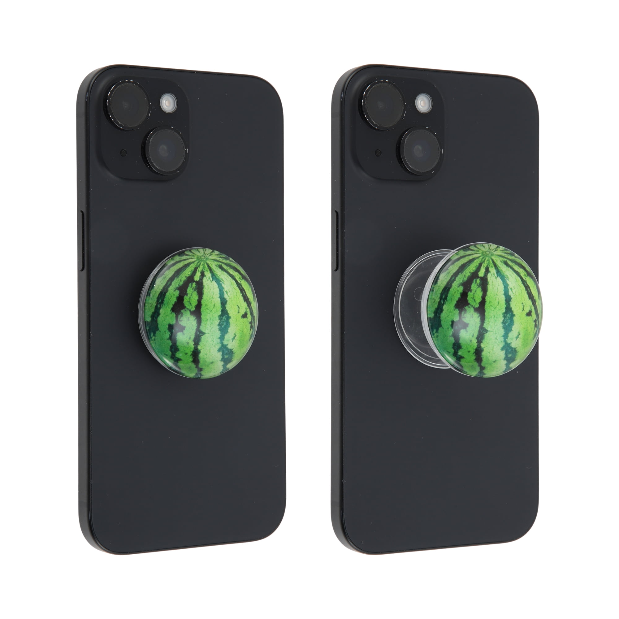 Unique Bargains Crystal Glass Phone Grip 1 Pc Green Watermelon