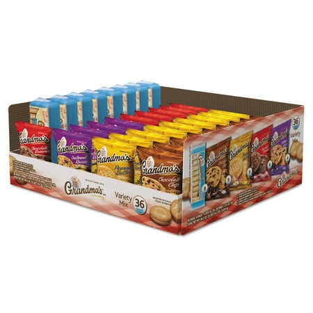 Grandma's Cookies Variety Tray 36 Ct, 2.5 oz Packs