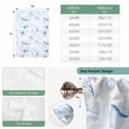 thumbnail image 6 of Blue Flower Balloon Curtains for Living Room/French Door, Watercolor Floral Botanical Line Drawing Print Tie Up Curtains 63 Inch Length Energy Saving Kitchen Curtains Shades for Windows 42"x63", 6 of 8