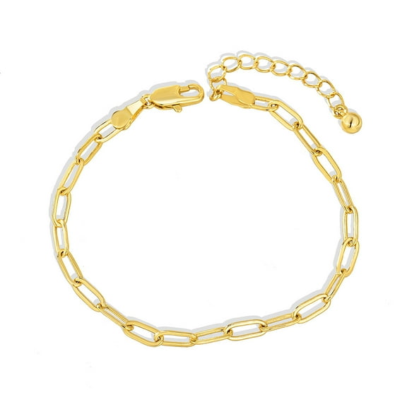 Bracelet For Women 14K Gold Plated Dainty Chain Simple Jewelry Cute Handmade Minimalist For Her