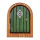 thumbnail image 2 of Fiudx Puerta de Jardín En Miniatura, Diseño de Cuento de Hadas, Construcción de Madera Duradera, Decoración de Exteriores, Jardín, Patio o Sala de Estar, 1 Adorno para Puerta, Moldura Hueca para Vent, 2 of 2