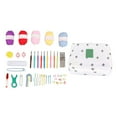 thumbnail image 2 of Crochet Hook Set, Complete Tools Crochet Kit Ergonomical Handle 58pcs  For Coasters, 2 of 8