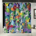 thumbnail image 1 of 70.8 x 70.8in Waterproof Anti-corrosion Tasteless Fabric Shower Curtain Machine Washable Bath Curtain W/12 Plastic Hooks for Home/Hotel Decor, 1 of 5