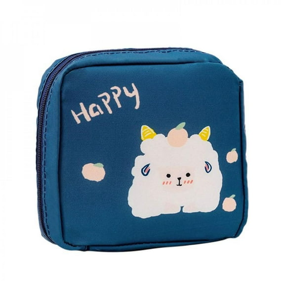 Cxd-Cartoon Sanitary Napkin Storage Bag Cute Girl Large Capacity Convenient Menstrual Small Bag Sanitary Napkin Storage Bag