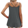 thumbnail image 3 of Fancifize Summer Tank Tops for Women Pleated Double Strap Camisole Loose Fit Casual Scoop Neck Sleeveless Shirts, 3 of 8
