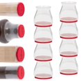 thumbnail image 1 of Deslizadores para patas de silla Ruby, paquete de 8, protegen pisos, rojo, 1 of 7