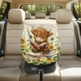 thumbnail image 7 of KUIFORTI Baby Car Seat Cover Cute Highland Cow Car Seat Sunshade Covers, Protector Keeps Baby Infant Toddler Cool - Auto Window Sun Protection Reflector UV Ray Helpers, 7 of 7