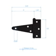 thumbnail image 3 of Nuk3y T Strap Hinge Barn Shed Gate Cabinet Door Iron Rustproof, 3 of 4