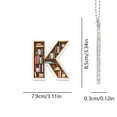 thumbnail image 3 of 26 Letter Acrylic Keychain Pendant For Books, 3 of 5