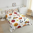 thumbnail image 4 of Erosebridal Cartoon Basketball Bedding King Comforter Set, Balls Lover Down Comforter, Sports Player Decor, Reversible 3pcs, 4 of 7