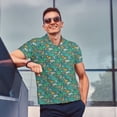 thumbnail image 5 of Daiia Jungle Animals Pattern Men’s Polo Shirts,Solid Deck Shirt,Classic Fit, Breathable Cotton Polo for Casual and Sport Wear-4X-Large, 5 of 7