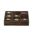 thumbnail image 5 of Deco 79 28555 Tic Tac Toe, Brown, 5 of 5