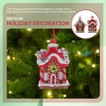 thumbnail image 2 of EXHUMKY Exhumky Xmas Tree Decoration Resin Ornaments for Festive Atmosphere 8Pcs, 2 of 6