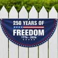 thumbnail image 3 of YaoZQ 250th Anniversary American Flag Bunting, 1776-2026 250 Years of Freedom Patriotic Pleated Fan Flag for 4th of July Outdoor Porch Fence Decoration, 1.5x3 Ft, 3 of 6