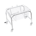 thumbnail image 2 of Cesta de almacenamiento conveniente de gran capacidad de carga para dormitorio, cocina, dormitorio, suministros, rueda giratoria de PU + cesta de almacenamiento, 2 of 14