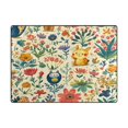 thumbnail image 5 of Yayeee Area Rugs for Living Room 6.7'x4.8' Non Slip Washable Bedroom Floor Carpet, Floral Animals, 5 of 5