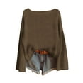 thumbnail image 2 of Asxite Toddler Tops Long Sleeve Sweatshirt Casual Loose Solid Crew Neck Fall Winter, 2 of 7
