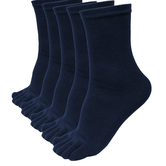 GDREDA Women's Toe socks for Running Five Finger Socks With Cotton Athletic Navy,One Size