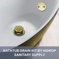 thumbnail image 2 of Kit de molduras para desagües de bañera Hidrop Conversion, oro cepillado, 2 of 6