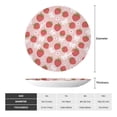 thumbnail image 2 of Yiaed Floral Strawberr Print Bone China Decorative Plate Ceramic Dinner Plates Art Crafts with Display Stand-10in, 2 of 6