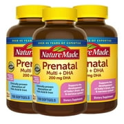3 Pack | Nature Made Prenatal Multi + DHA, 150 Softgels