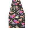 thumbnail image 3 of MKHERT Flowers black Table Runner for Wedding Party Banquet Decoration 14x72 inch, 3 of 3