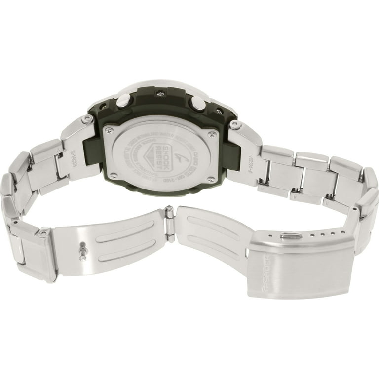Men s G Shock GST210D 9A Silver Stainless Steel Quartz Watch