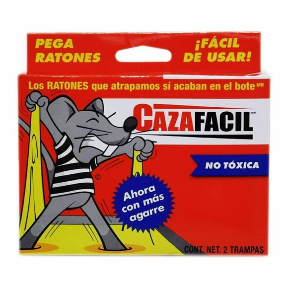 Trampa para ratones CazaFácil pegamento 2 pzas