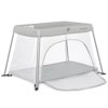 Dream on Me Travel Light Playard With Mesh Zipper Door, Easy Access, Portable, Gray
