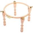 thumbnail image 1 of 1 Set Wooden Embroidery Stand Cross Stitch Ring DIY Embroidery Frame Rack, 1 of 8