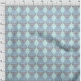 thumbnail image 4 of oneOone Cotton Silk Sky Blue Fabric Asian Traditional Block Dress Material Fabric Print Fabric By The Yard 42 Inch Wide, 4 of 4