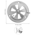 thumbnail image 4 of KAKOWELY Bouchon de ventilation de Four Bouchon de ventilation de Four Remplacement Ajustable Accessoire de ventilation de Four 3.98"X3.82"X0.51 Pouces, 4 of 5