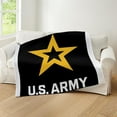 thumbnail image 4 of CafePress - U.S. Army® White And Gold Logo - Soft Fleece Throw Blanket, 50"x60" for All Ages, 4 of 4